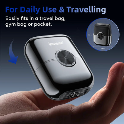 Portable Mini Electric Shaver for Men USB Rechargeable Travel Razor 8000RPM