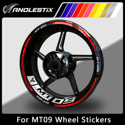 Reflective Motorcycle Wheel Sticker Hub Decal Rim Stripe Tape for YAMAHA MT-09