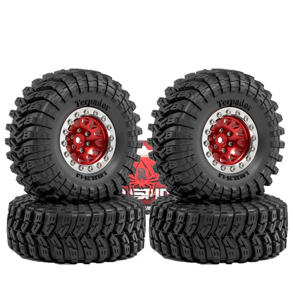 1.3 Crawler Wheel Tire Set 4PCS for 1/18 TRX4M SCX24 RC Vehicles