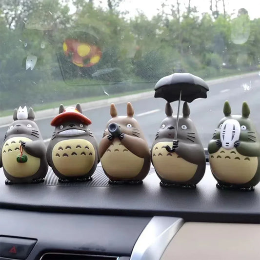 5pcs cartoon Totoro Figure Mini Statue Cute Toys Room Ornaments Kawaii Figures Toy Kid Gifts Collecctibles-EXPROTAS