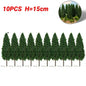 20Pcs Pine Trees Model 15cm Scenery for Scale Railway Layout Wargame Decor