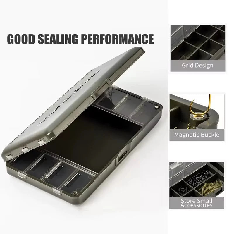 4 Style ABS Fishing Bait Box Carp Freshwater Tackle Storage Hook Compartments