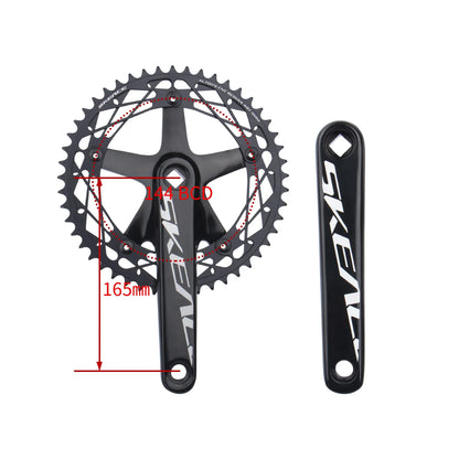 SKEACE 144BCD Single Speed Crankset 165mm 49T Square Taper MTB Bike