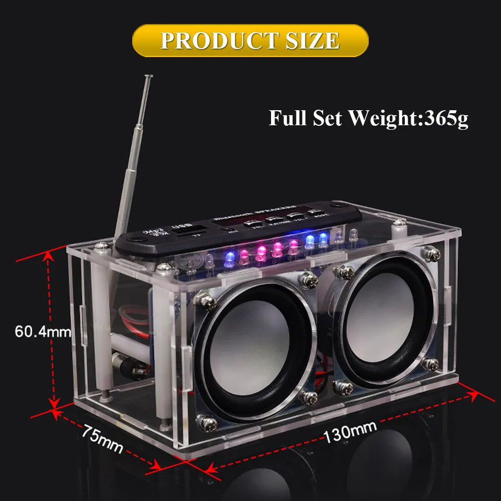 DIY Bluetooth Speaker FM Radio Soldering Project Electronic Equipment