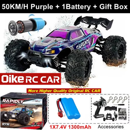 RC Remote Control Drift Car 4WD 50KM/H 80KM/H LED Lights Racing Toy