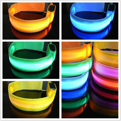 Night Running Armband LED Light USB Rechargeable Safety for Cycling Runners