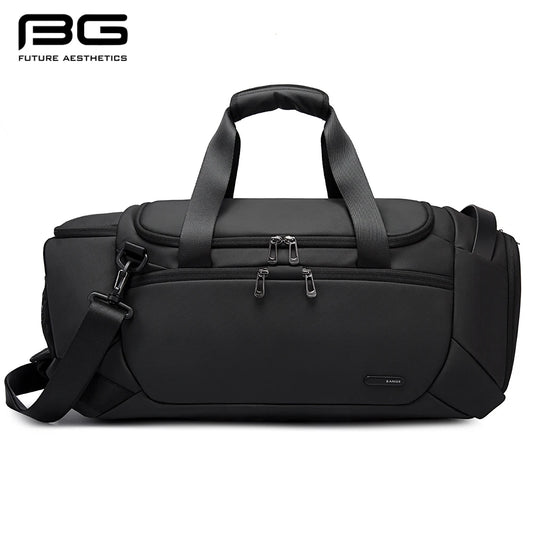 BANGE Waterproof Travel Bags 21 Inch Duffel for Men with Shoe Compartment