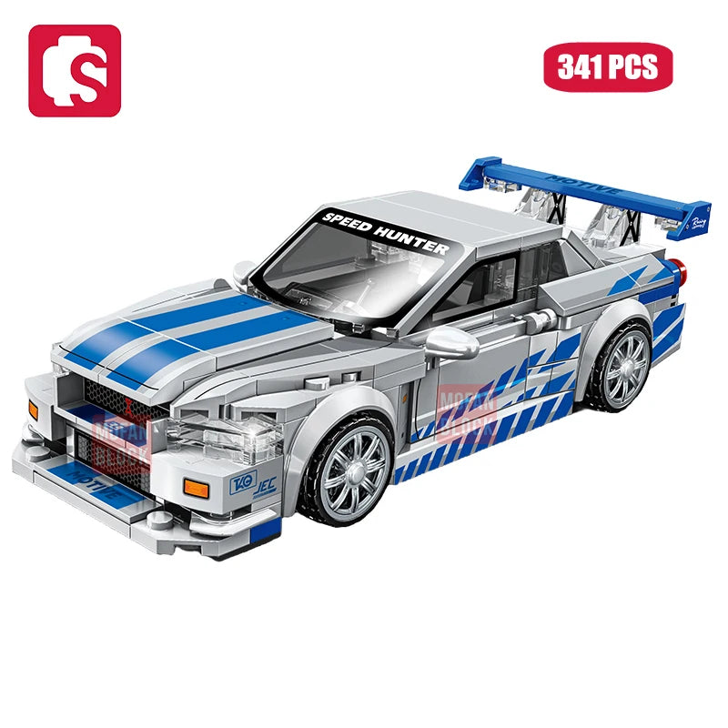 SEMBO BLOCK City Famous Technical Sports Car Supercar Model Building Blocks Vehicle Toy Gift - EXPROTAS