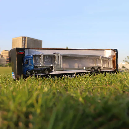 1:50 Diecast Truck Toy Container Model with Sound & Light for Boys
