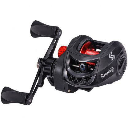 Baitcasting Fishing Reel 7.2:1 Magnetic Brake 8kg Drag Sougayilang Aluminium Spool