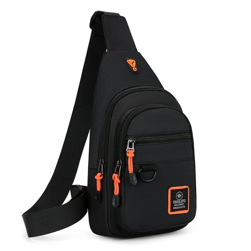 Men's Crossbody Shoulder Bag Lightweight Oxford Fabric Sling Travel Handbag