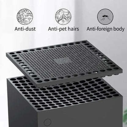 Aolion Dust Filter Cover For Xbox Series X Console Top Back Protector with Plugs