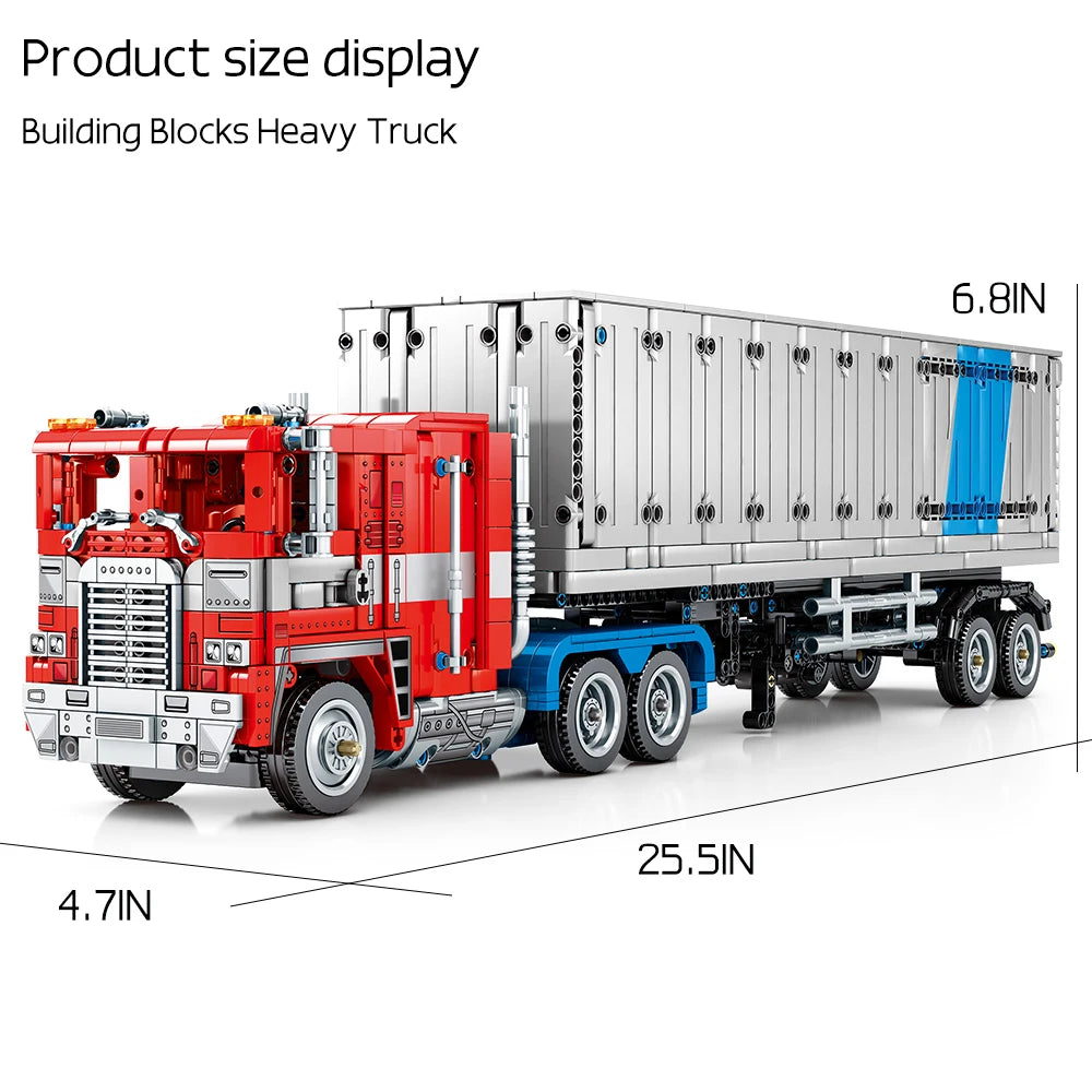 2073PCS Optimuss Primes Truck Building Blocks Set Vehicle Gift Toy Car Robot Toys Anime Toy for Kids Adult Christmas-EXPROTAS