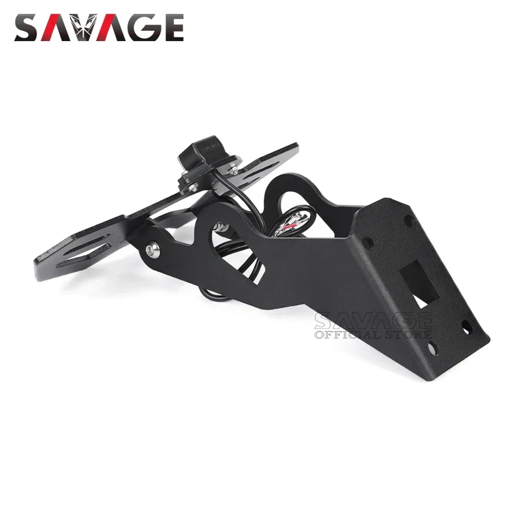 For Kawasaki Versys 650 1000 Z1000 Z1000SX License Plate Holder LED Tail Tidy