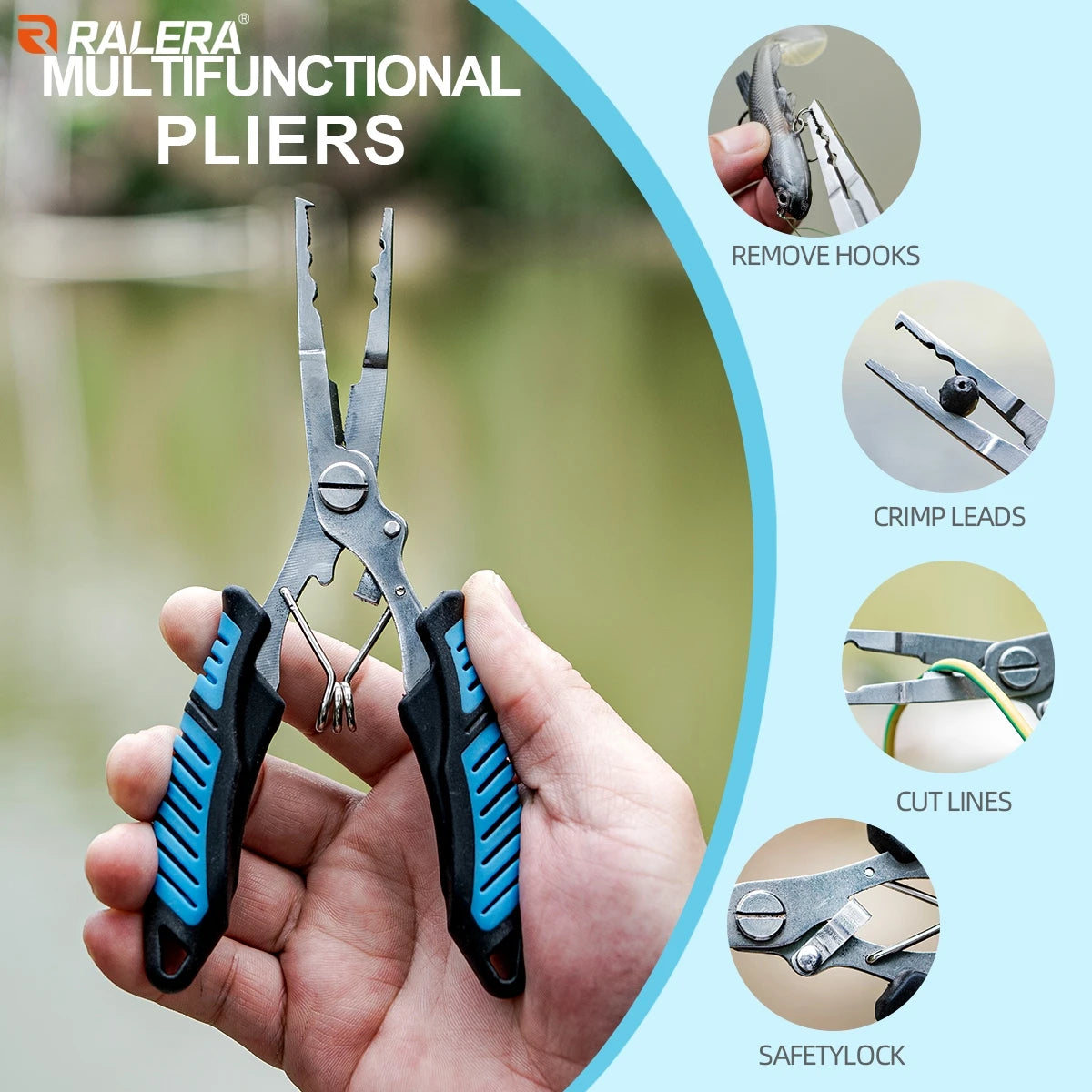 Fishing Pliers Hook Remover Set for Anglers Easy Handling Tools