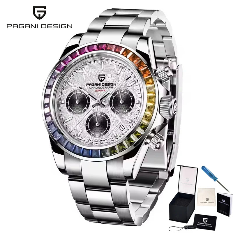 PAGANI Design Men’s Quartz Chronograph Watch VK63 Luxury Business 2024 Wristwatch