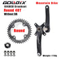 GOLDIX MTB Crankset 104BCD with Narrow Wide Chainring Round or Oval Options - EXPROTAS