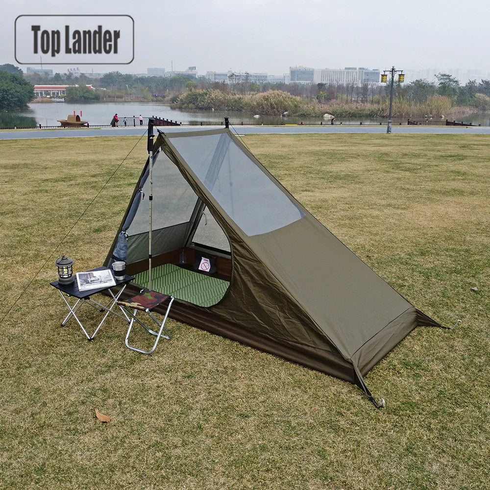 Ultralight 1-Person Mesh Tent Quick Setup Camping Trekking Shelter