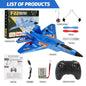 F22 Raptor RC Plane 2.4G 2CH Remote Control Flying Glider With LED Lights EPP Foam Airplane Toys For Children Gifts-EXPROTAS