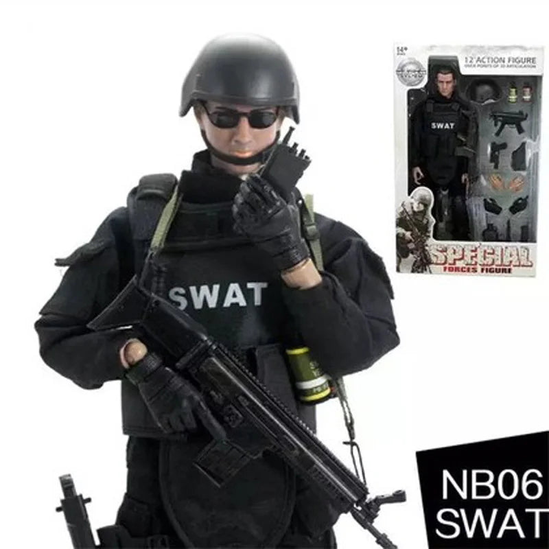 12inch Height 1/6 Scale Soldier SWAT Action Toys Figure Dolls With Retail Box