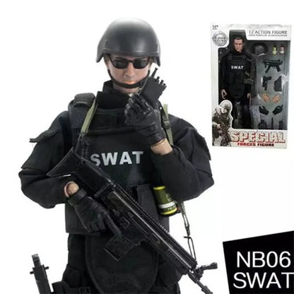 12inch Height 1/6 Scale Soldier SWAT Action Toys Figure Dolls With Retail Box