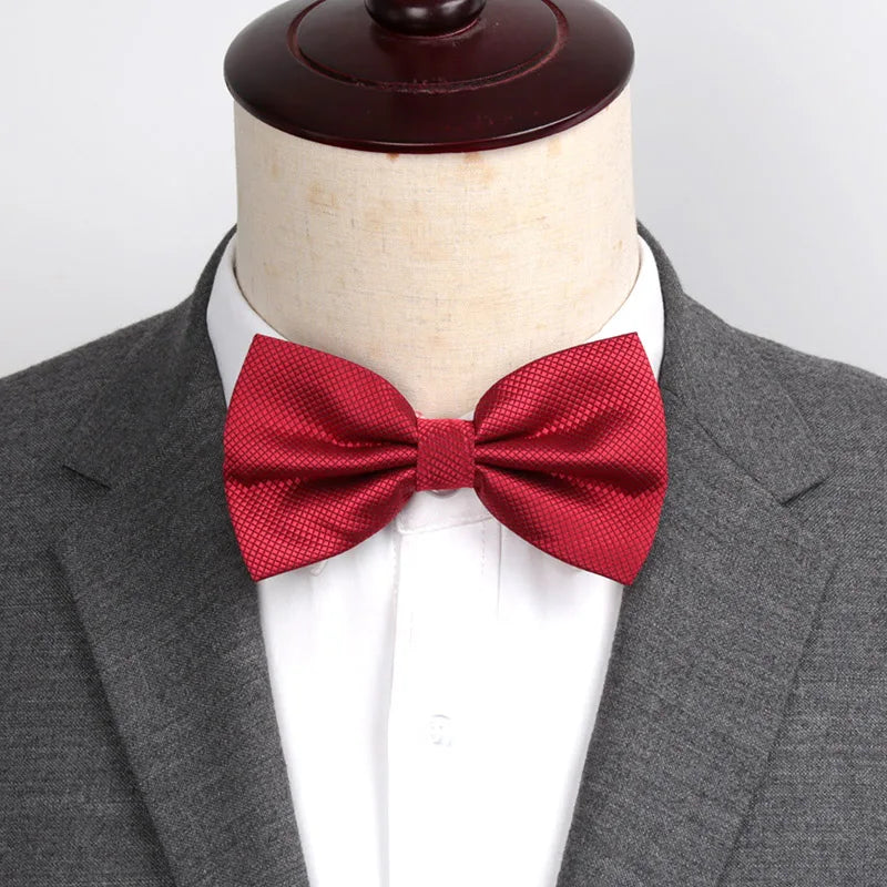 Bow Tie Solid Color Adjustable Wedding Party Ties for Men Women