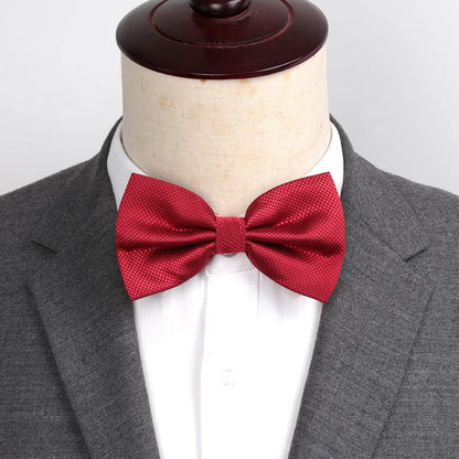 Bow Tie Solid Color Adjustable Wedding Party Ties for Men Women