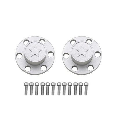 1/10 RC Crawler Metal Wheel Center Dust Caps 6-Hole for 1.9" & 2.2" Wheels - EXPROTAS