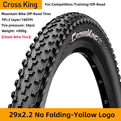 MTB Wire Bead Tyre Continental Cross King 27.5/29 2.2/2.3 ShieldWall