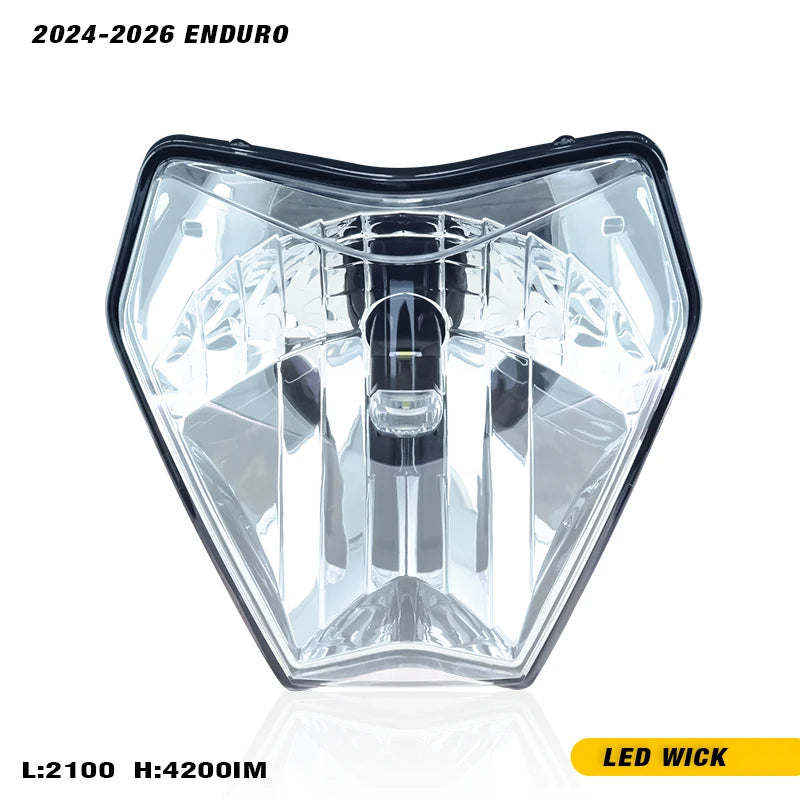 POWERZONE KTM EXC SXF XCW Headlight for Dirt Bike Enduro Motocross 2014-2023