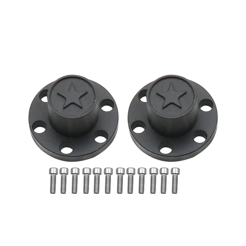 1/10 RC Crawler Metal Wheel Center Dust Caps 6-Hole for 1.9" & 2.2" Wheels - EXPROTAS