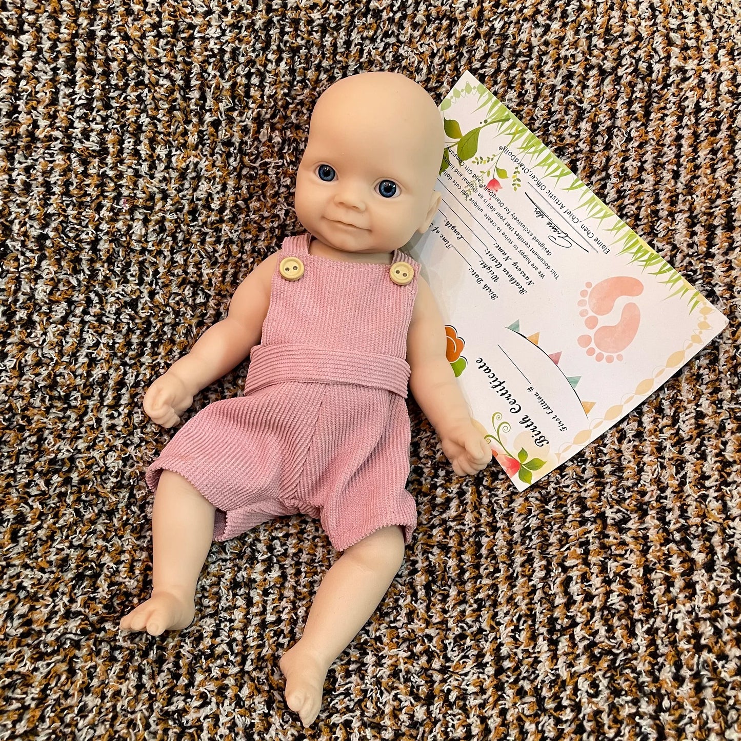 25CM Unpainted Full Body Silicone Girl Reborn Doll, 8 Styles Newborn Baby Toy Gift