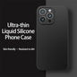 Ultra-Thin Liquid Silicone Case for iPhone 13-16 Pro Max Plus Soft Cover