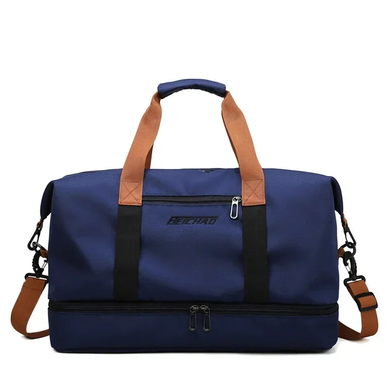 Large Travel Gym Bag Portable Fitness Shoulder Crossbody Duffle Luggage