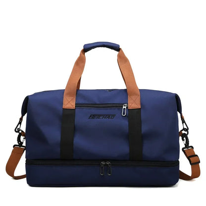 Large Travel Gym Bag Portable Fitness Shoulder Crossbody Duffle Luggage