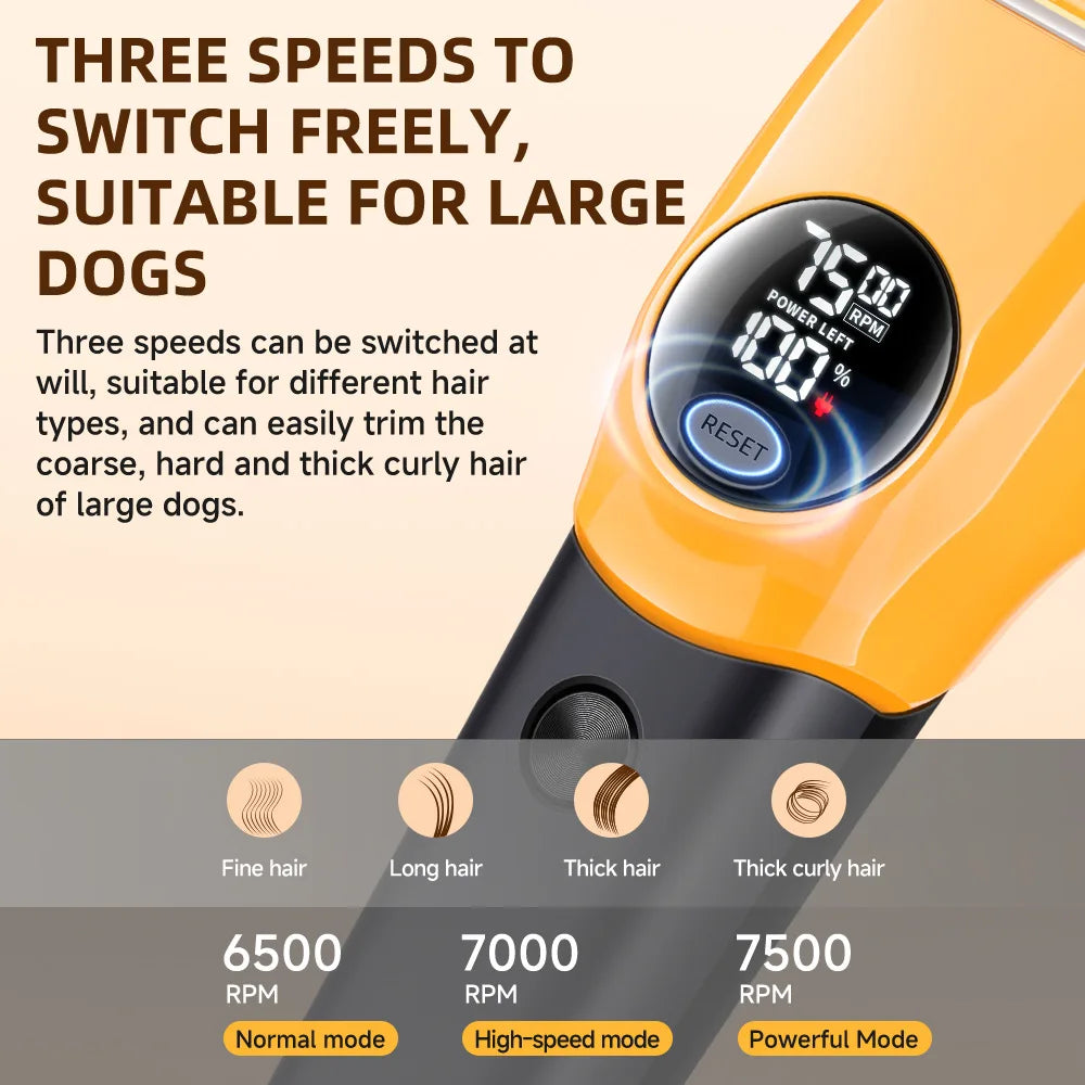 Pet Hair Clipper Electric Dog Cat Grooming Trimmer Cordless Shaver 2026