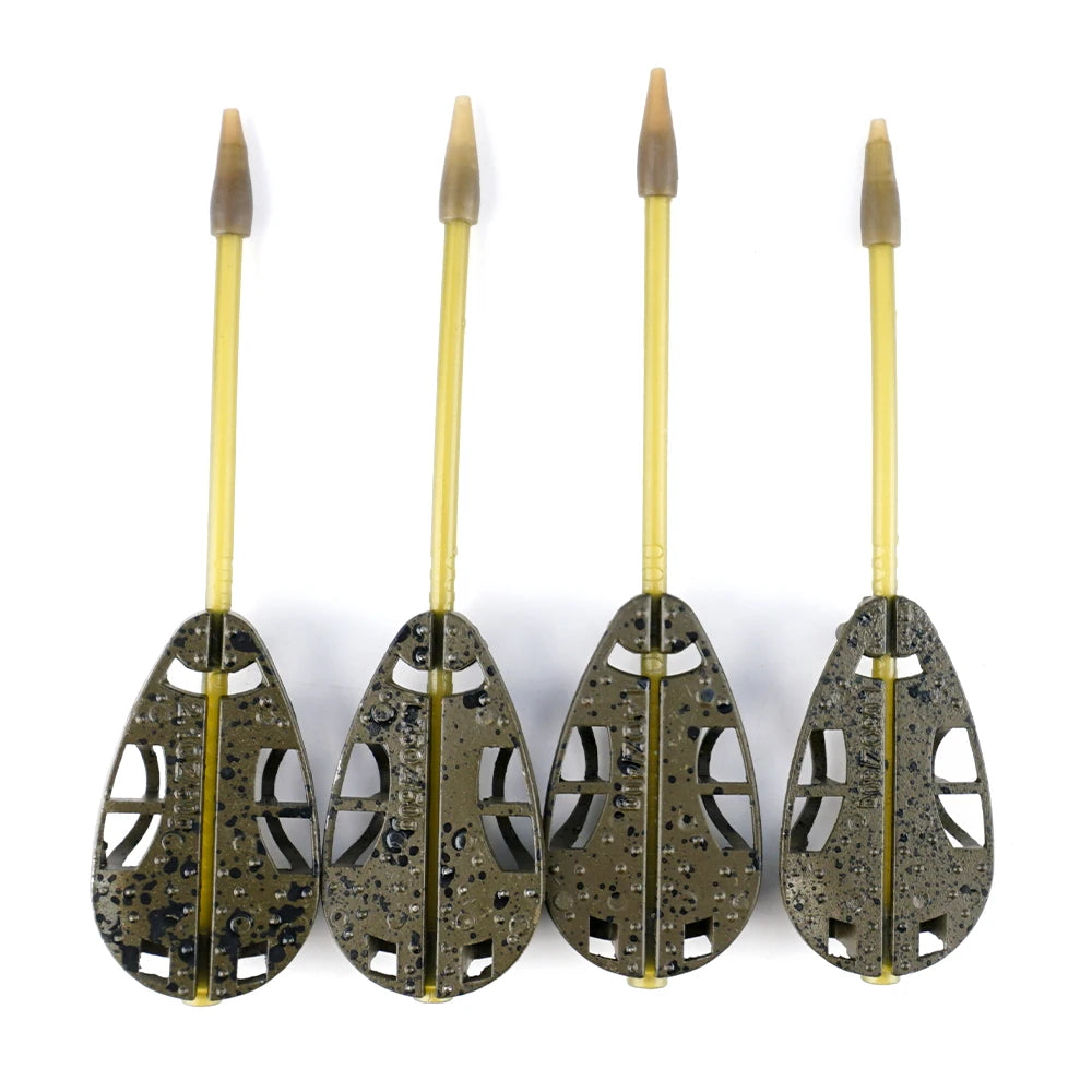 Hirisi Carp Fishing Method Feeder Set 30-60g Mould Bait Cage Tackle