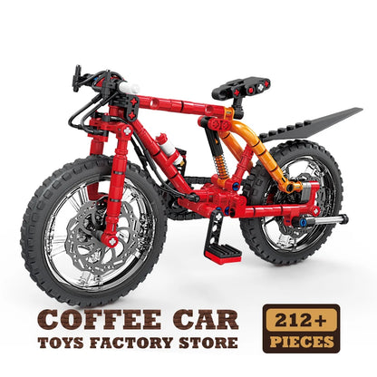 Technology Mountain Bike MOC Building Blocks Off-Road Bicycle 3D Model Toy Gift