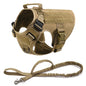 Tactical Military Vest Dog Harness & Leash Set for German Shepherds All Breeds