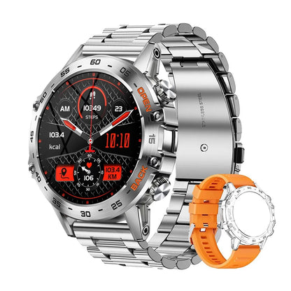 MELANDA Steel 1.39" Bluetooth Call Smart Watch Men Sports Fitness Tracker Watches IP67 Waterproof Smartwatch for Android IOS K52-EXPROTAS
