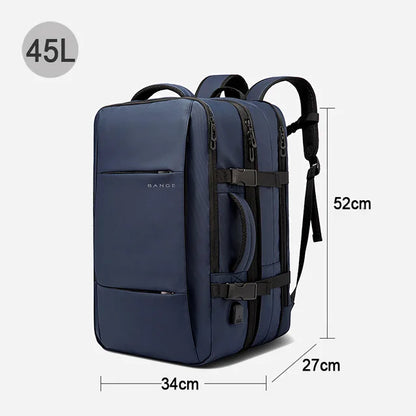BANGE Expandable Men's Backpack Waterproof 17.3 in Laptop Backpack Man Large Capacity Hiking Travel Bag Male Backpacks for Men-EXPROTAS