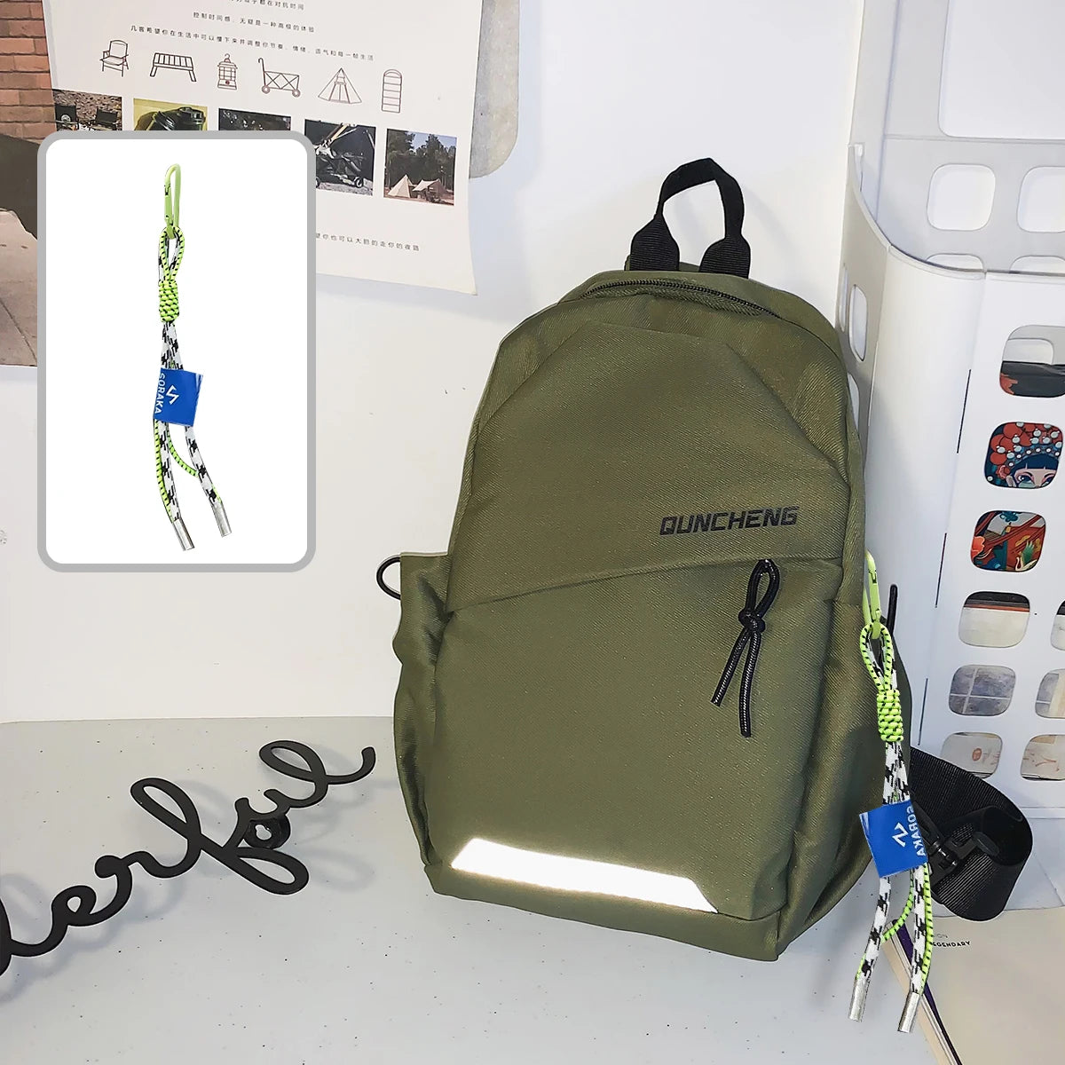 Men's Small Backpack Chest Bag Sling Travel Outdoor Crossbody Sports