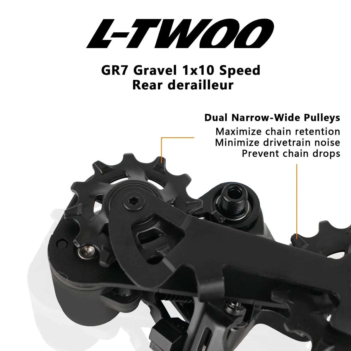 LTWOO GR7 1x10 Speed Road Groupset, R/L Shifter + Rear Derailleurs, Gravel-bikes Cyclo-Cross