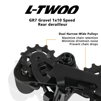 LTWOO GR7 1x10 Speed Road Groupset, R/L Shifter + Rear Derailleurs, Gravel-bikes Cyclo-Cross
