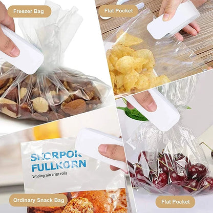 Mini Plastic Food Bag Sealer Machine Thermal Package Bags 1000W