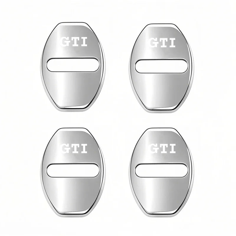 4Pcs Car Door Lock Cover Protective Buckle Sticker for VW Golf MK6