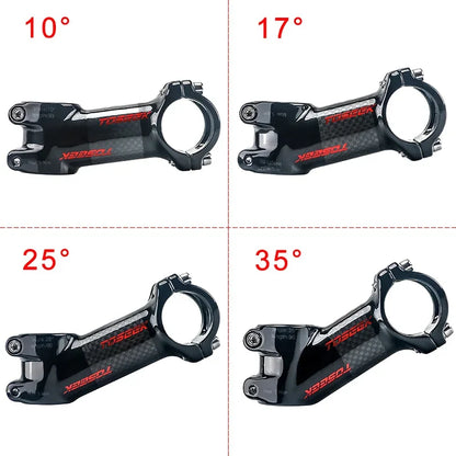 TOSEEK Carbon MTB Handlebar Stem 31.8mm 10/17/25/35 Degree Bike Stem