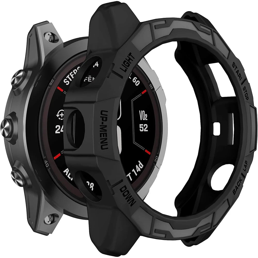 Protective Cover Case for Garmin Fenix 7X Pro 51mm Epix 47mm TPU Frame