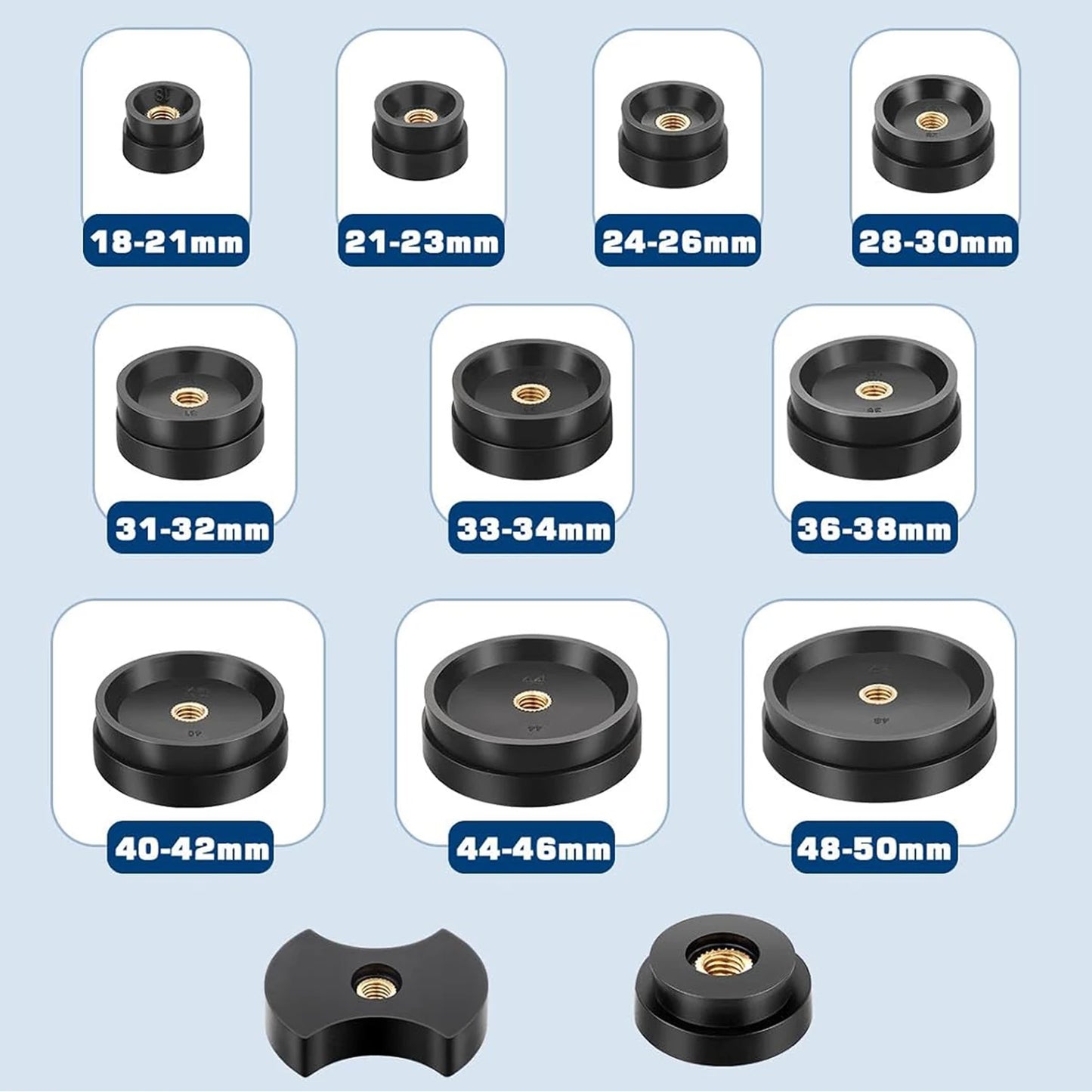 Watch Back Case Press Tool 12 Dies Professional Repair for Watchmaker