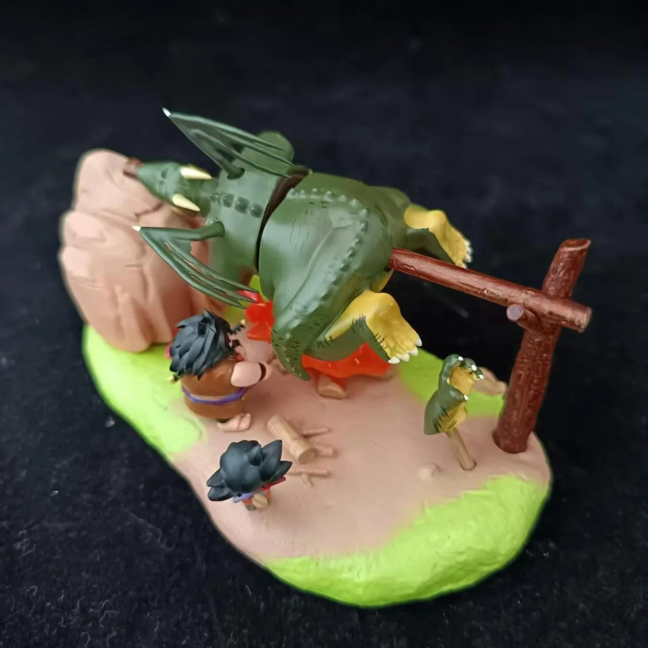 Dragon Ball Figure Son Goku Yajirobe Barbecue Cymbal 8cm PVC Action Statue Gift